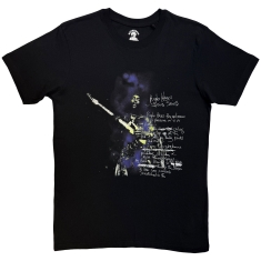 Jimi Hendrix - Purple Haze Lyrics Uni Bl T-Shirt