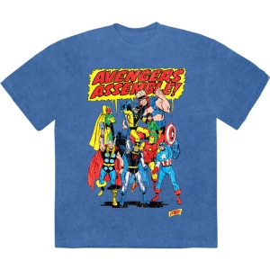 Marvel Comics - Avengers Assemble Retro Stone Wash Uni Denim T-Shirt