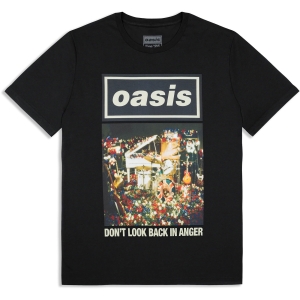 Oasis - Don't Look Back In Anger Single Cover Uni Bl T-Shirt