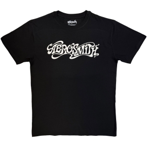 Aerosmith - Logo Mono Uni Bl T-Shirt