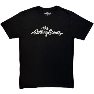 The Rolling Stones - Logo Mono Uni Bl T-Shirt
