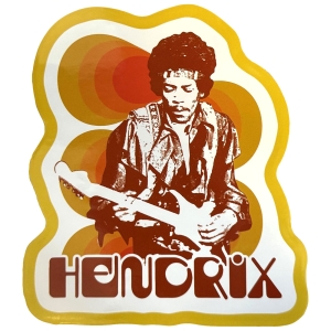 Jimi Hendrix - Jimi & Guitar Sticker