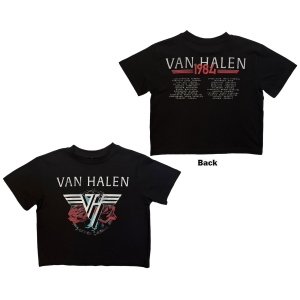 Van Halen - 84 Tour Lady Bl Crop Top