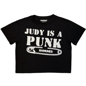 Ramones - Judy Is A Punk Lady Bl Crop Top