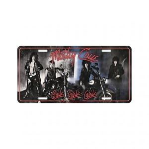 Motley Crue - Number Plate Girls Girls Girls (30,