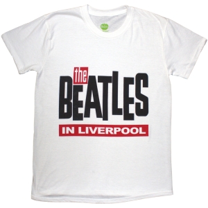 The Beatles - In Liverpool Uni Wht T-Shirt