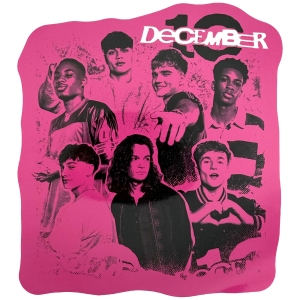 December 10 - Montage Faces Pink Sticker