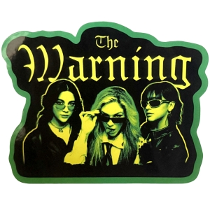 Warning - Yellow Girls Sticker