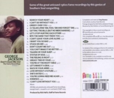 Jackson George - Don't Count Me Out: The Fame Record
