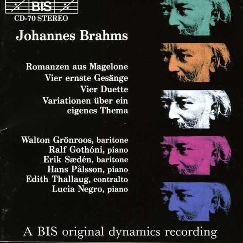 Brahms Johannes - Works For Bar & Piano