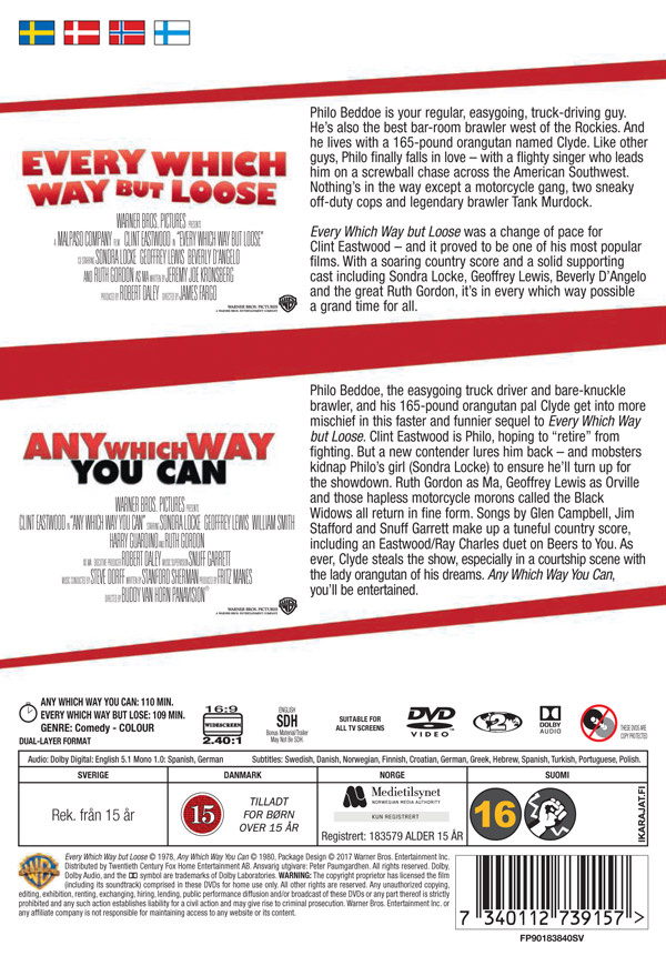 Movie - Any Which Way You Can 1-2 Dvd