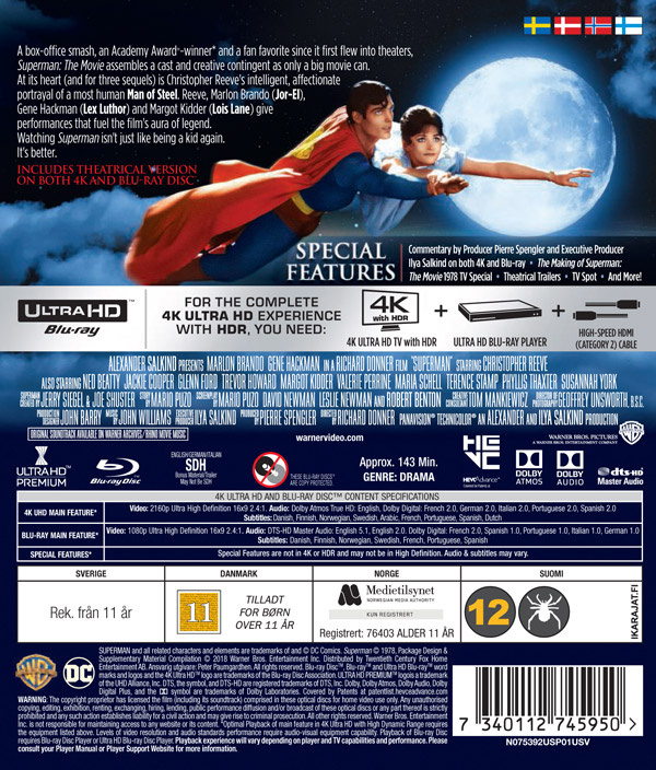 Movie - Superman: The Movie (1978) Uhd