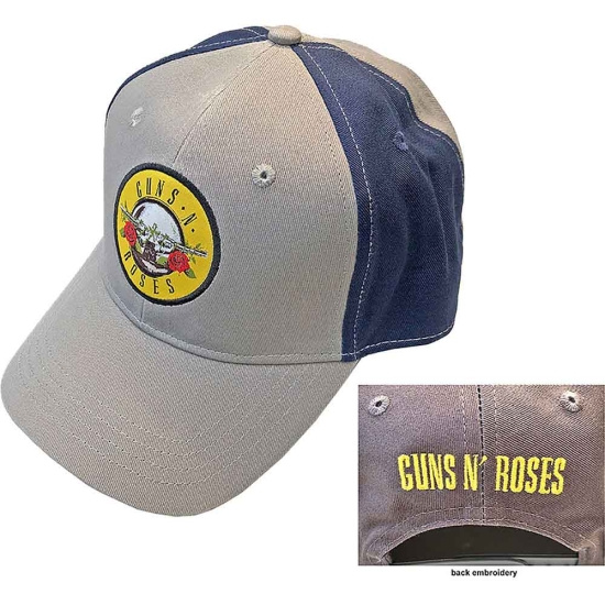 Guns N Roses - Circle Logo Grey/Navy Baseball C