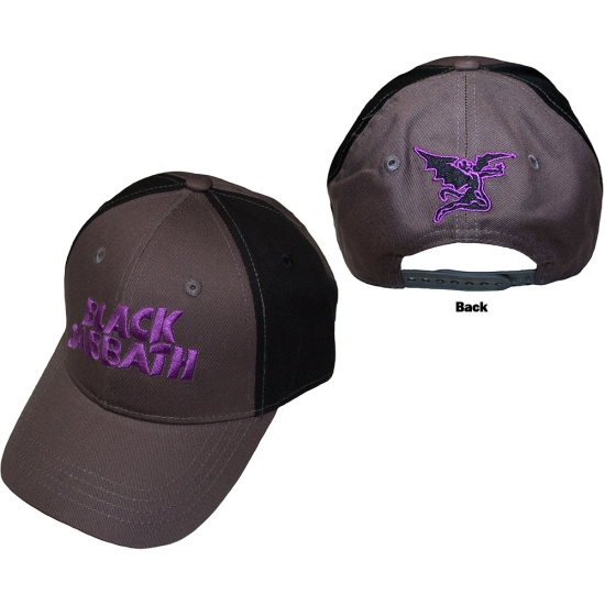 Black Sabbath - Wavy Logo Char/Bl Baseball C
