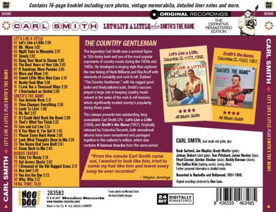Carl Smith - Let's Live A Little/ Smith's The Name