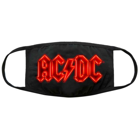 Ac/Dc - Neon Logo Bl Face Mask