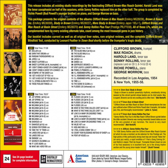 Brown Clifford/Max Roach - Complete Studio..