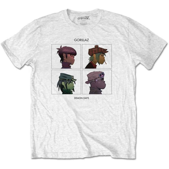 Gorillaz - Demon Days Uni Wht T-Shirt