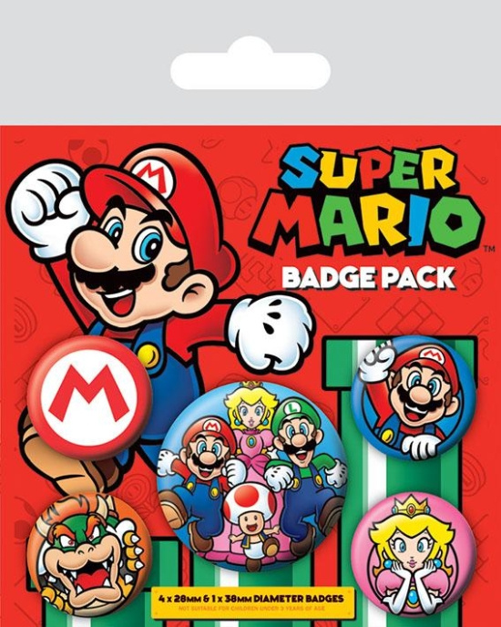 SUPER MARIO - MARIO Badge Pack