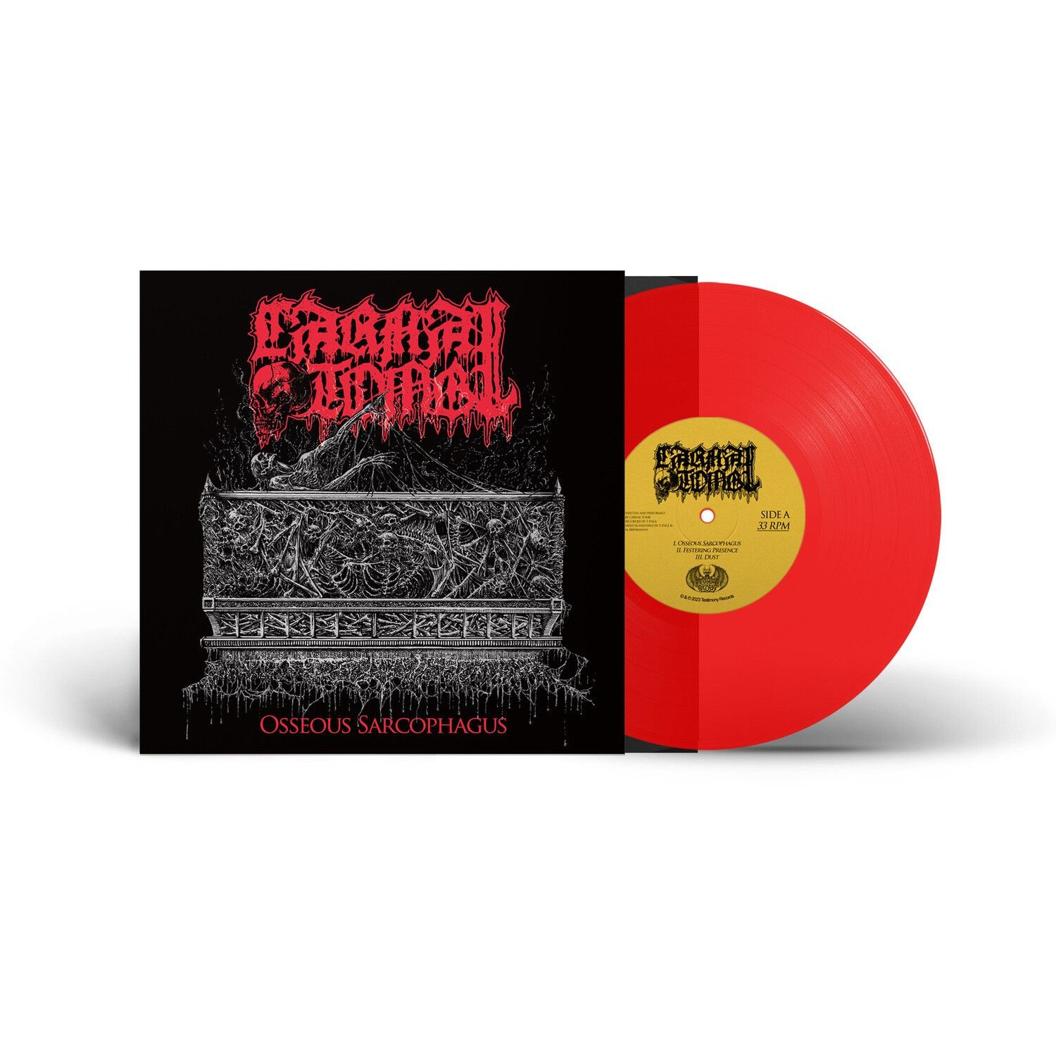 Carnal Tomb - Osseous Sarcophagus (10" Red Vinyl)