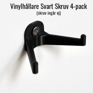 VinylLisätarvikkeet - Vinyyliteline Svart För Skruv 4-pack