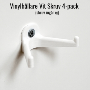 VinylLisätarvikkeet - Vinyyliteline Vit För Skruv 4-pack