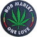 Bob Marley - Leaf Woven Patch Bob Marley - Leaf Woven Patch