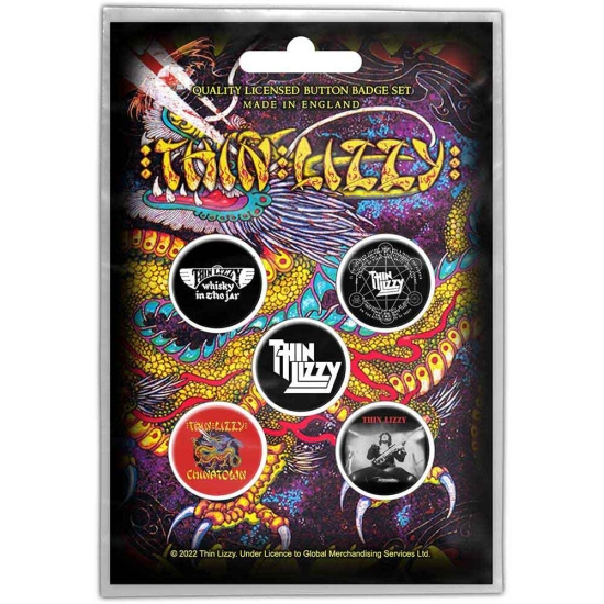 Thin Lizzy - Chinatown Button Badge Pack