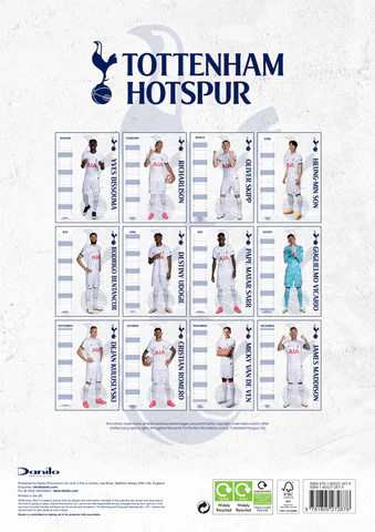 Tottenham Hotspur Fc - Tottenham Hotspur Fc 2024 A3 Calendar