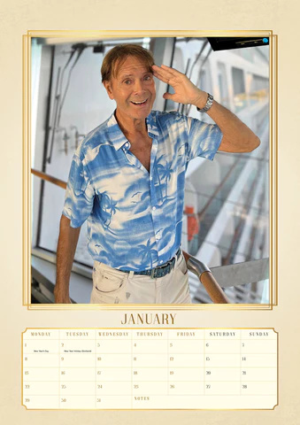Cliff Richard - Cliff Richard 2024 A3 Calendar