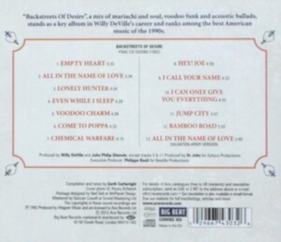 Deville Willy - Backstreets Of Desire