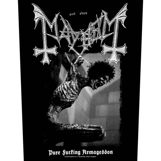 Mayhem - Back Patch - Pure Fucking Armageddo