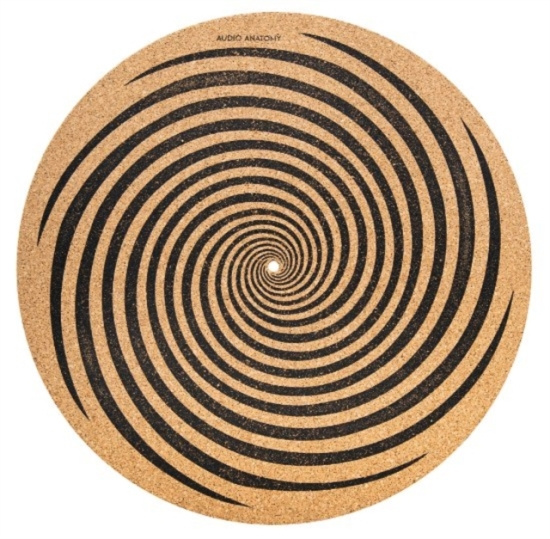 Vinyylitarvikkeet - Slipmat Spiral Cork