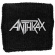 Anthrax - Logo Embroidered Wristband Sweat Anthrax - Logo Embroidered Wristband Sweat