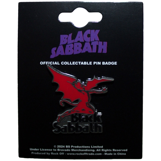Black Sabbath - Logo & Daemon Pin Badge