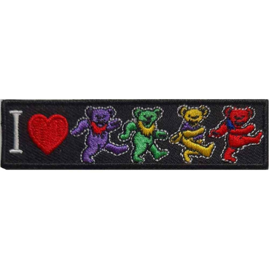 Grateful Dead - I Love Bears Woven Patch