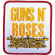 Guns N Roses - Stacked Wht Woven Patch Guns N Roses - Stacked Wht Woven Patch