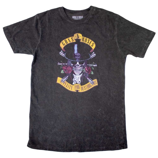 Guns N Roses - Appetite Washed Uni Bl Dip-Dye    S