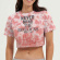 Sex Pistols - Nmtb Lady Pink Dip-Dye Crop Top: Sex Pistols - Nmtb Lady Pink Dip-Dye Crop Top: