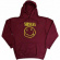 Nirvana - Yellow Happy Face Maroon Hoodie Nirvana - Yellow Happy Face Maroon Hoodie