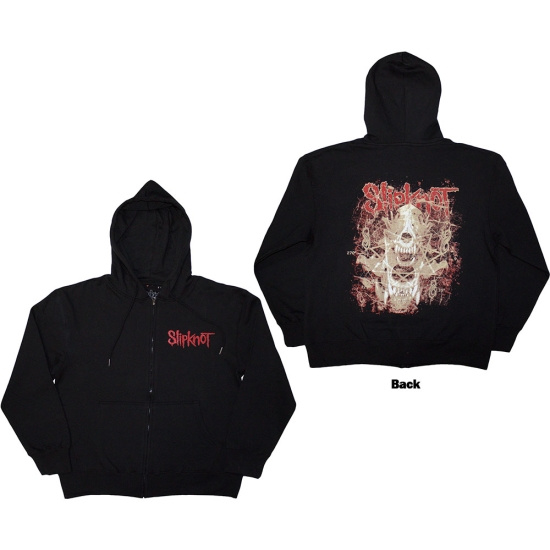 Slipknot - Skull Teeth Uni Bl Zip Hoodie