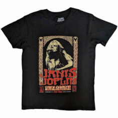 Janis Joplin - Vintage Poster Uni Bl T-Shirt  (M)