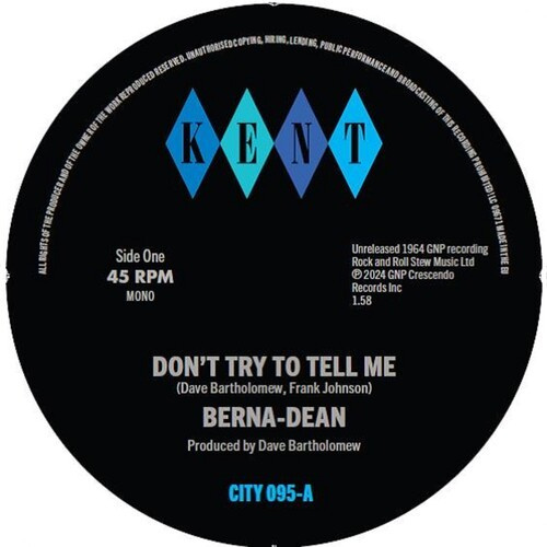 Berna-Dean - Don't Try To Tell Me / Laughing On