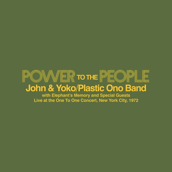 John & Yoko  The Plastic Ono Band  Elephant’S Memory - Power To The People – Live At The One To One Concert  New York City  1972 (Yellow Colour Vinyl)(Rsd2