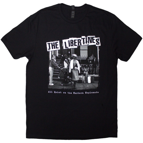 The Libertines - Aqotee Album B&W Uni Bl T-Shirt