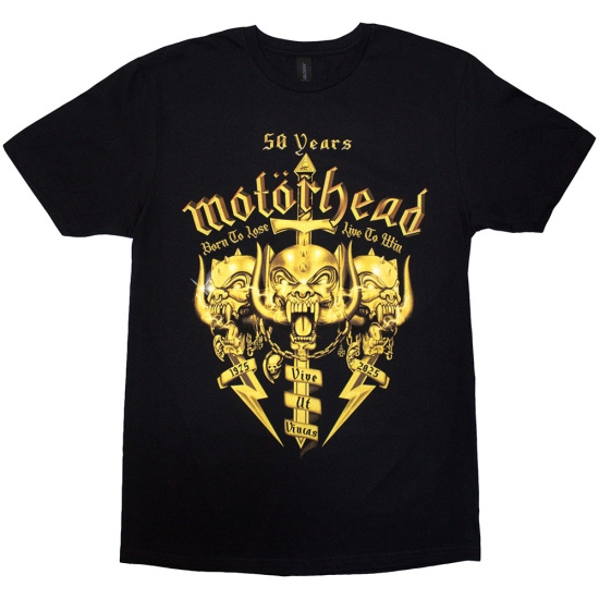 Motorhead - 50 Years Swords & Warpig Uni Bl T-Shirt