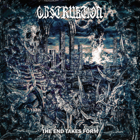 Obstruktion - The End Takes Form (Black/White Swirl Vinyl LP)