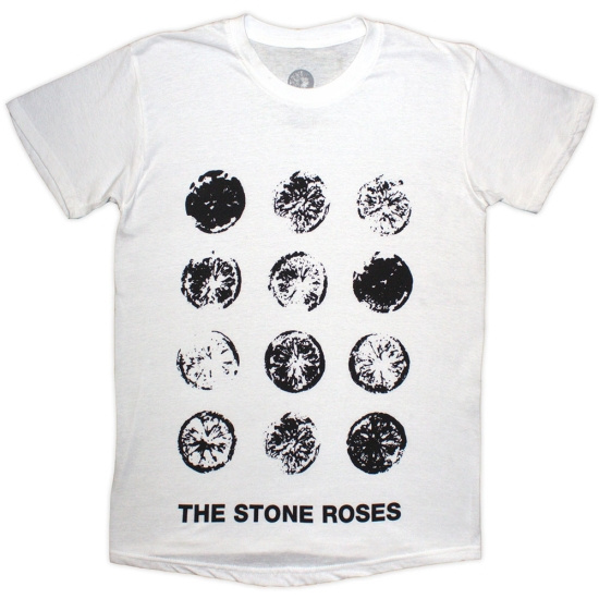Stone Roses - Lemons Grid Uni Wht T-Shirt