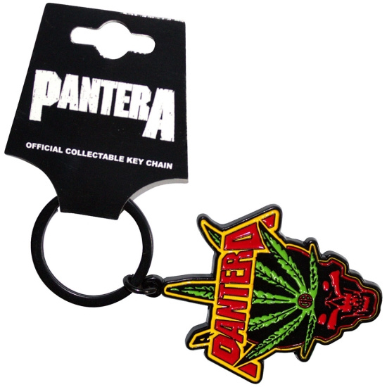 Pantera - Leaf Skull Keychain