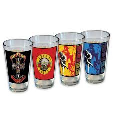 Guns N' Roses - 16 Oz 4 Pack Pint Glasses